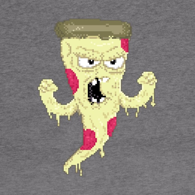 Angry 8bit Pizza by NamelessPC